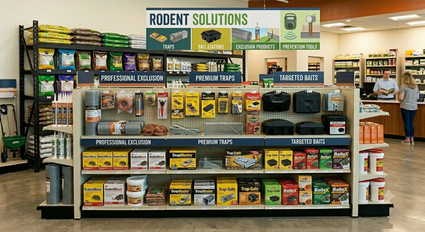 Rodent control product display